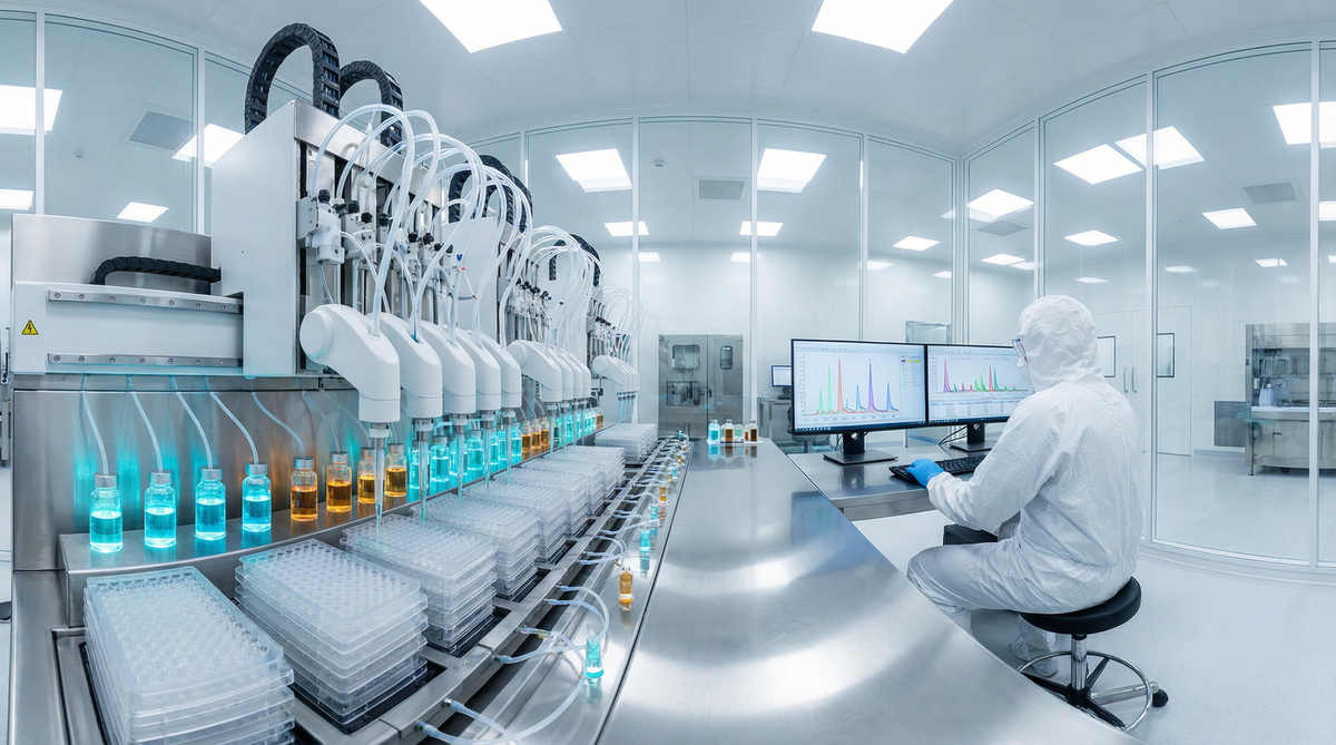 Roboter-Analyse-Plattform und Laborautomatisierung für Pharmaunternehmen